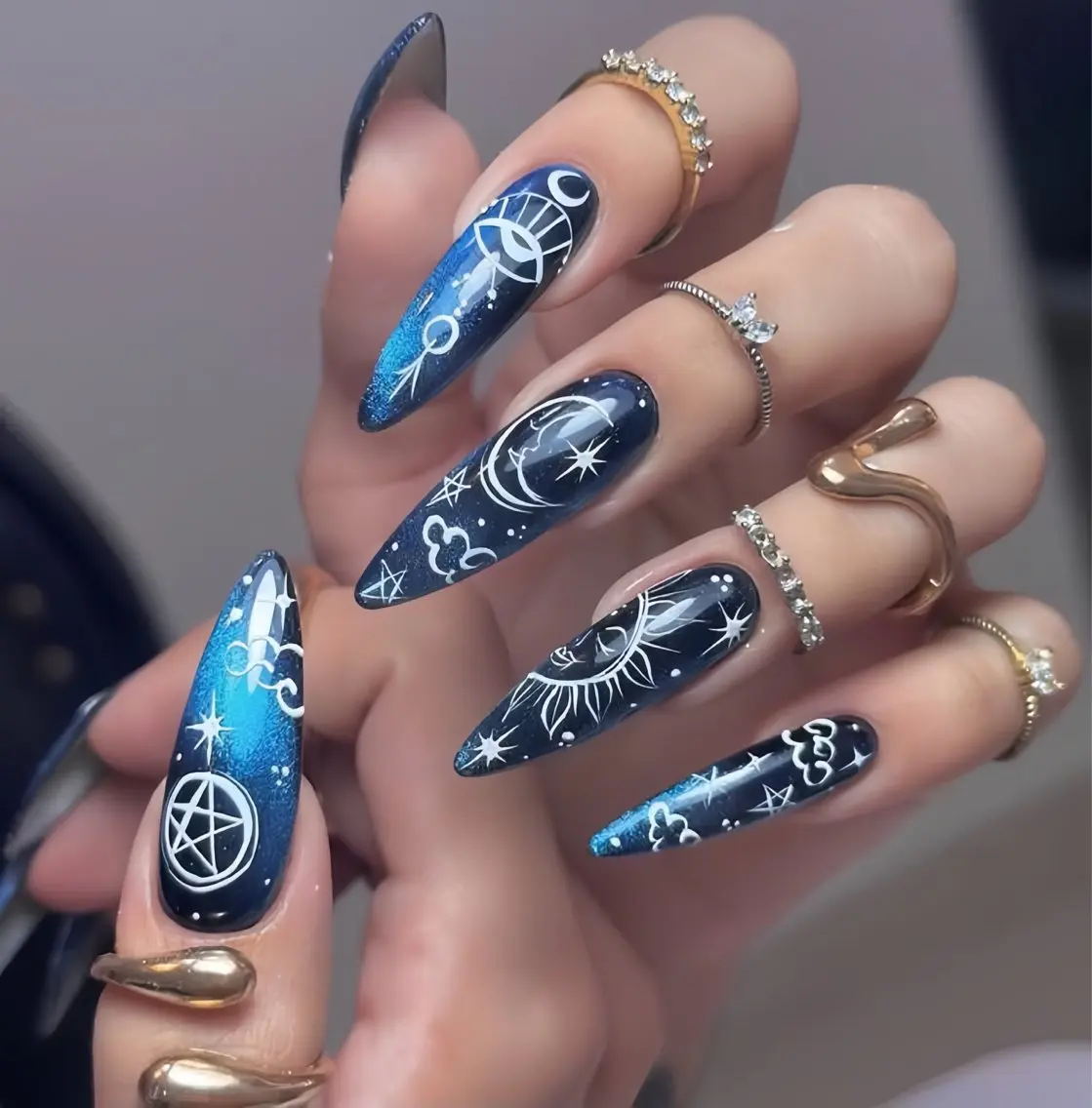 ネイル アートネイル フレンチネイル ジェルネイル 韓国ネイル ミラーネイル Rin Nail 新大久保店のネイルデザイン