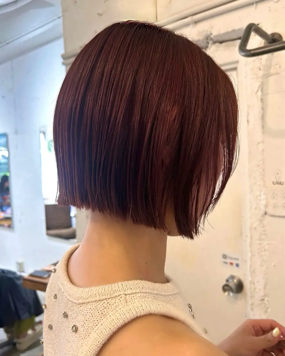 ショート カラー ボブ カット ヘアカラー トリートメント *UNU* RICOのヘアスタイル