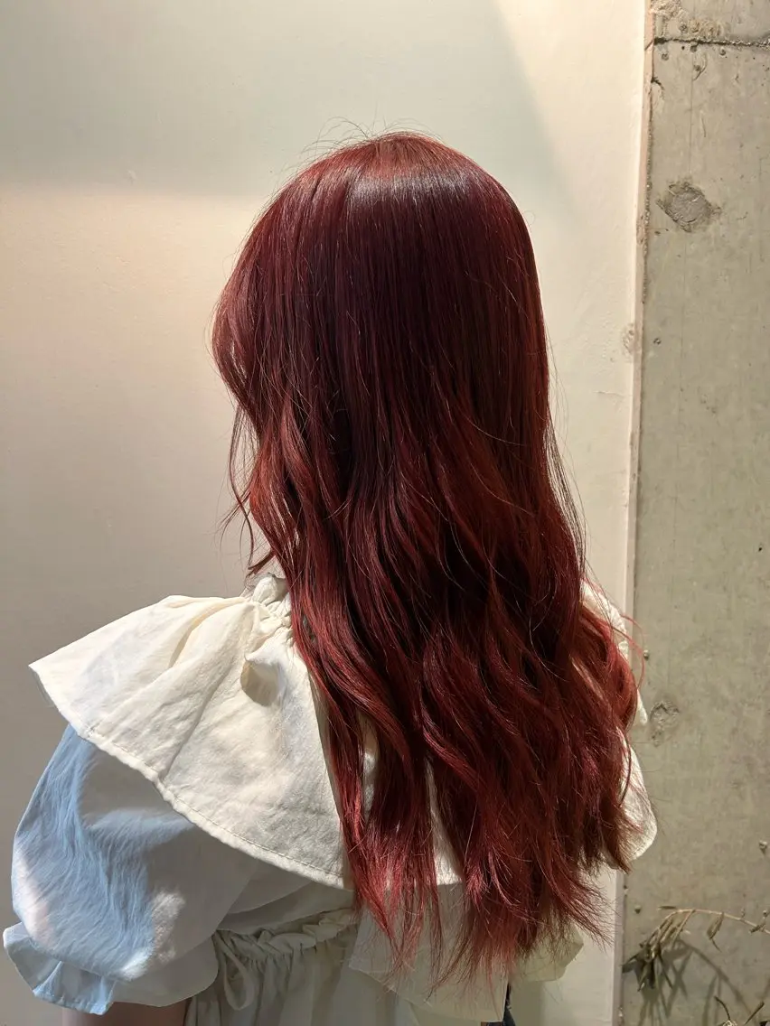 ロング カラー ブリーチ ブリーチなしカラー ピンクカラー カット ヘアカラー 🌊インナーカラー 🐬櫻井海星のヘアスタイル