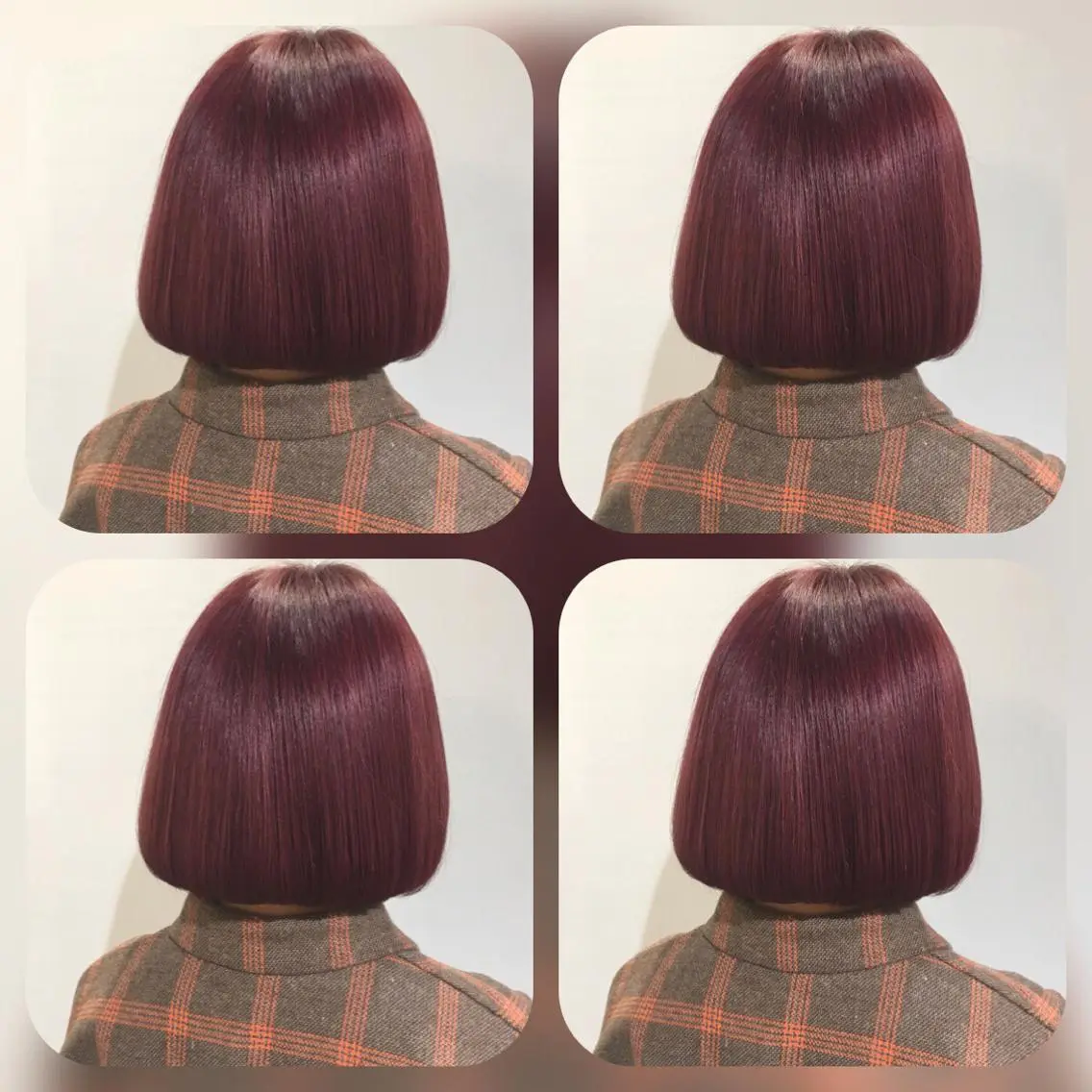 ショート カラー ヘアアレンジ ブリーチ ボルドーカラー レッドカラー 柔らか垢抜けｶﾗｰと ｶｯﾄ🫧ASUKAのヘアスタイル