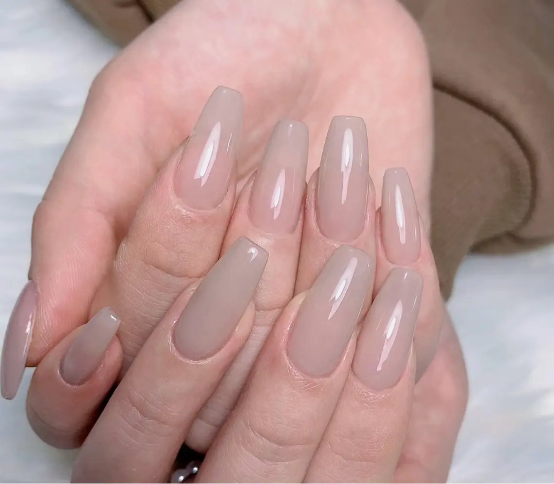 ネイル ワンカラーネイル シンプルネイル ネイルチップ ハンドネイル BabyYouMi nailのネイルデザイン