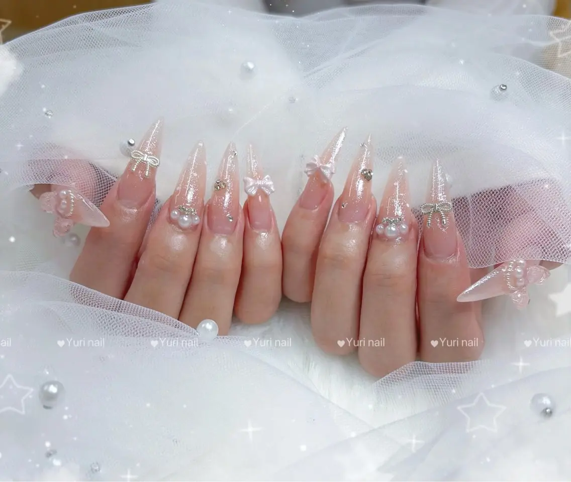 ネイル アートネイル 長さ出し フラッシュネイル ジェルネイル 韓国ネイル ハンドネイル Yuri.nail studioのネイルデザイン