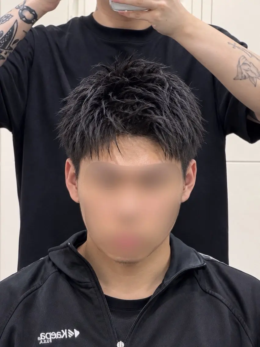 ショート カット 新宿／メンズ／短髪 石飛皓平のヘアスタイル
