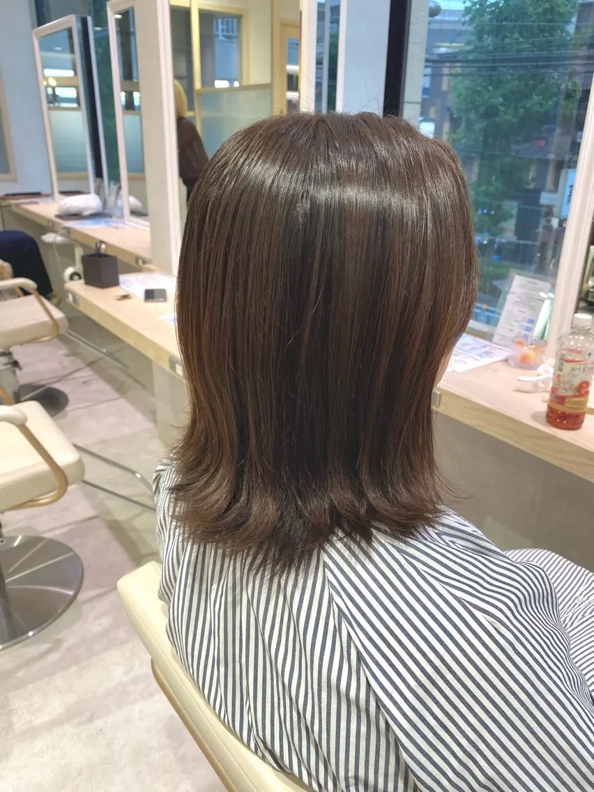 ミディアム カラー ベージュカラー オリーブベージュ カット ヘアカラー トリートメント 低ダメージ施術/ 🐮牛木 史裕🐮のヘアスタイル