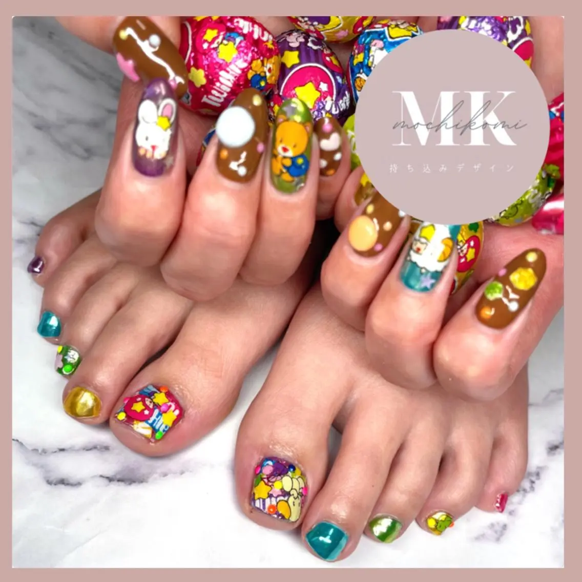 ネイル おそろいネイル Nailsalon Caiseのネイルデザイン
