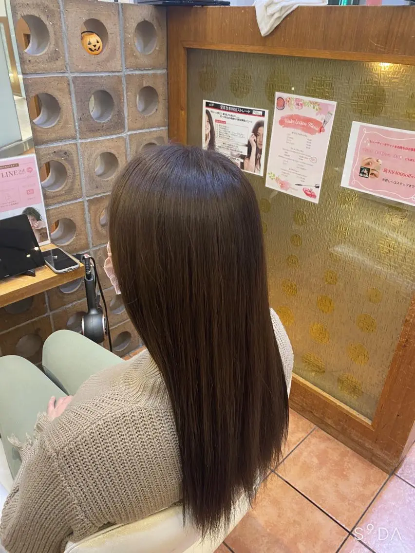 癖毛の方におすすめ✨カット+縮毛矯正+トリートメントの写真
