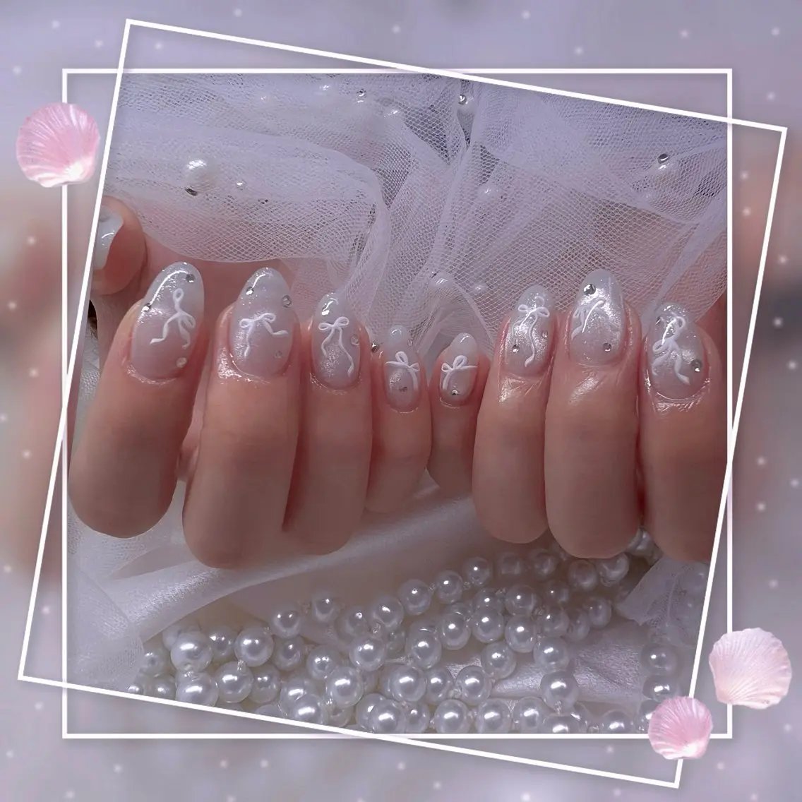 ネイル チークネイル ガーリー グラデーション マグネットネイル 持ち込み ハンドネイル Chill Nailsalonのネイルデザイン