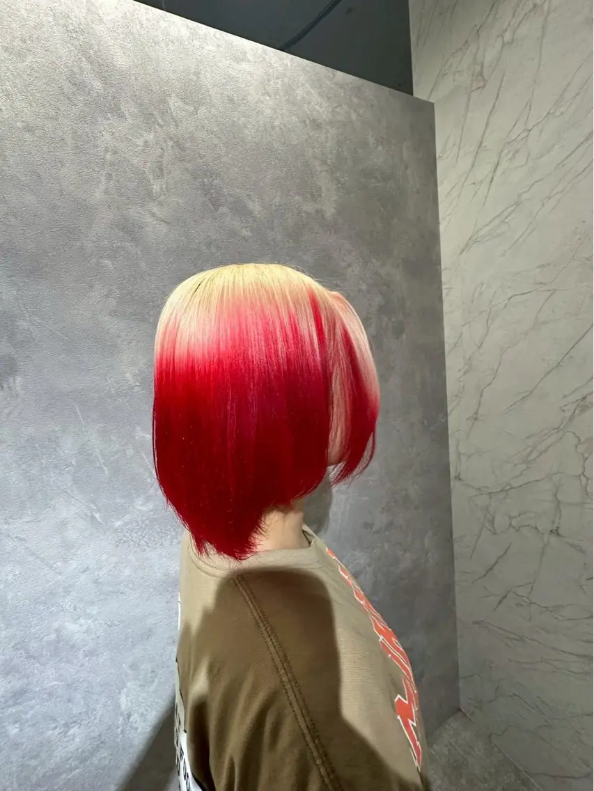 カラー 齊藤 千隼のヘアスタイル