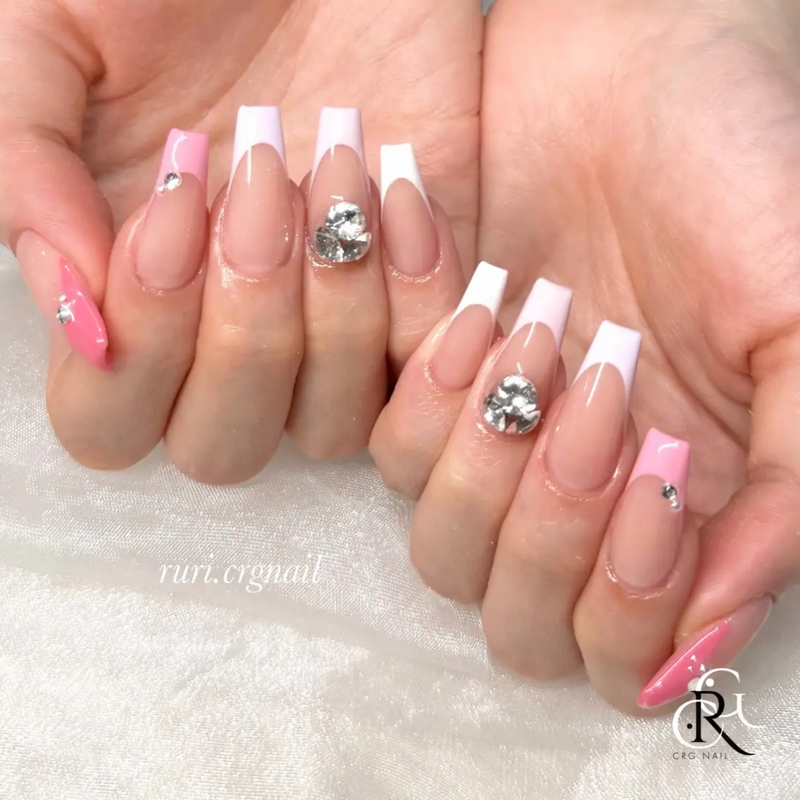 ネイル フレンチネイル グラデーション パステルネイル RURI トレンド スカルプ/美フォルムのネイルデザイン