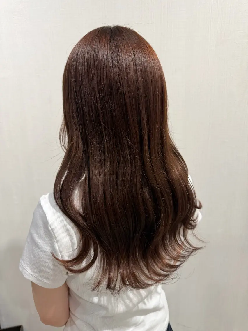 ミディアム ヘアカラー トリートメント ayumi / 郡山/暖色カラーのヘアスタイル