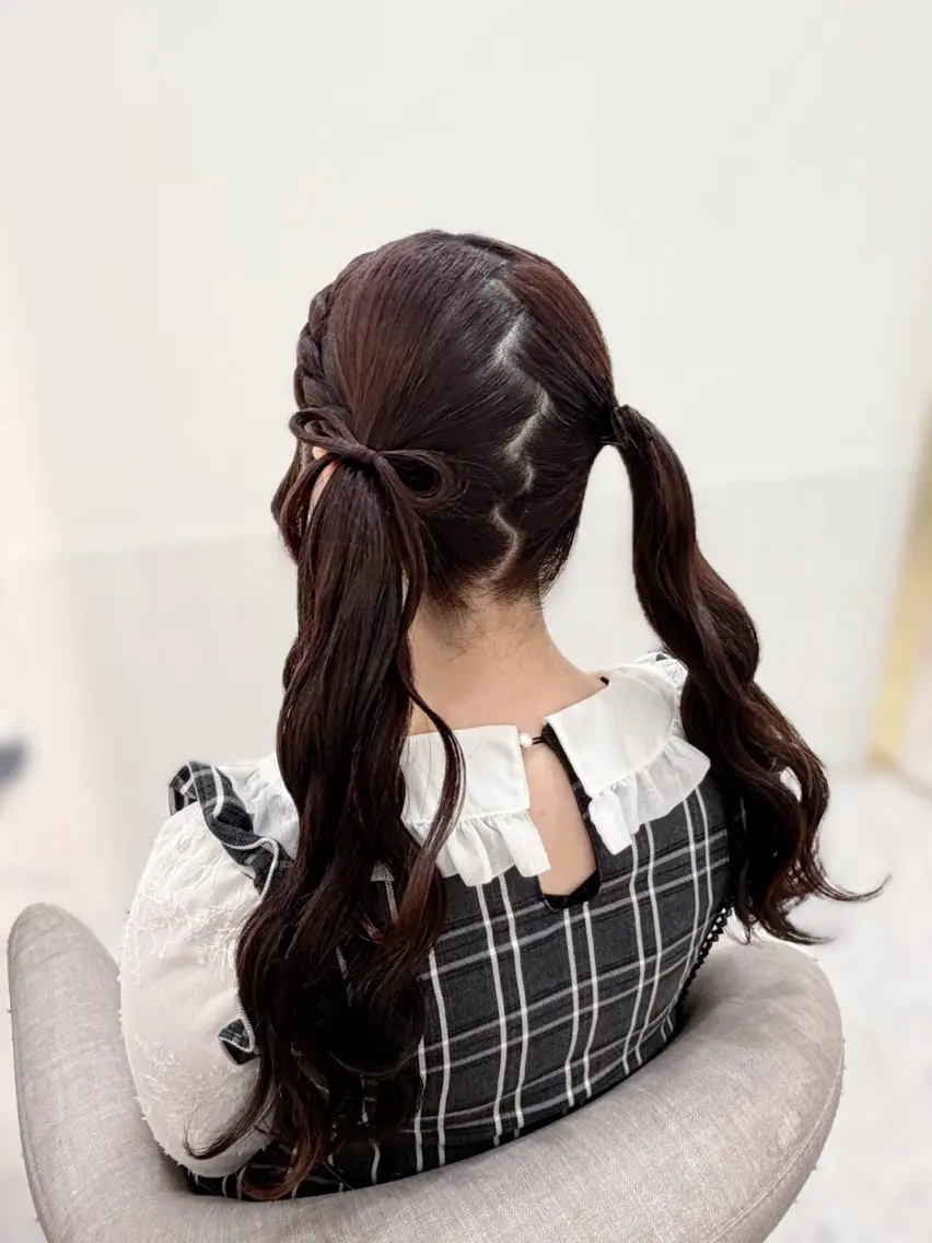 ヘアアレンジ ヘアセット 福与 美和のヘアスタイル