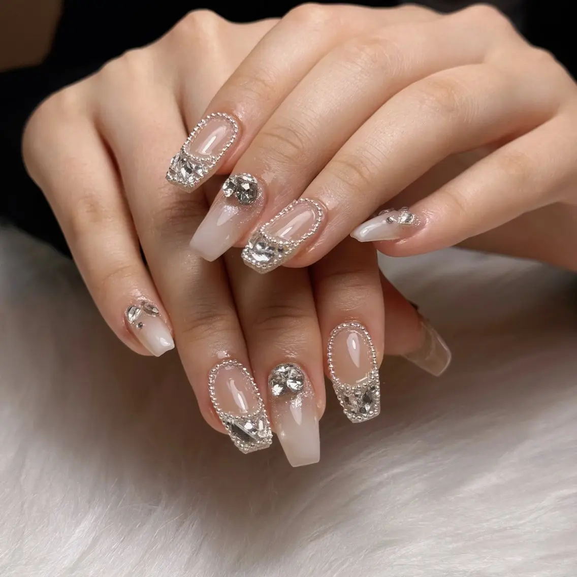 ネイル 長さ出し 韓国ネイル ワンホンネイル nailsalon ChuColaのネイルデザイン