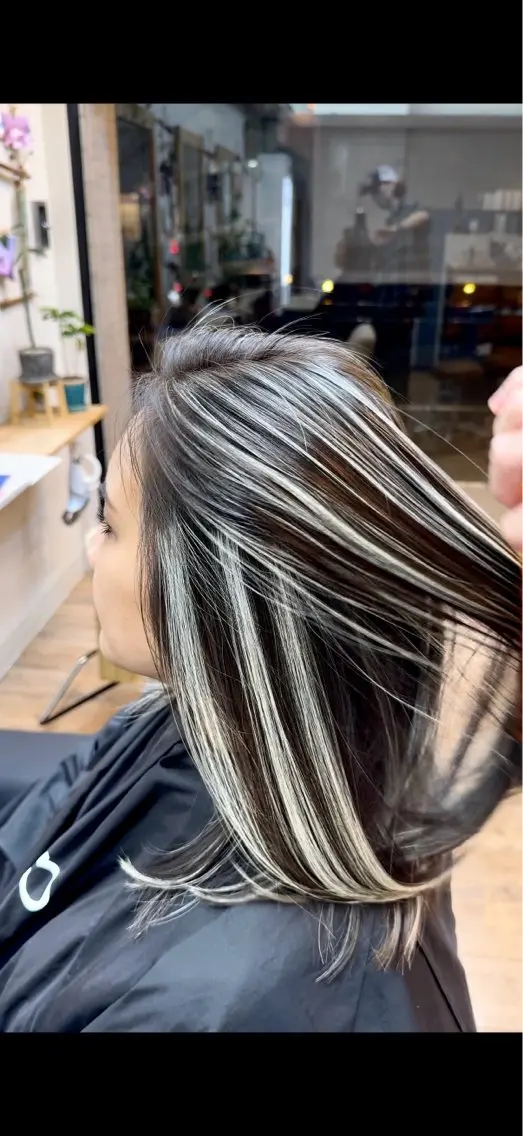 ミディアム カラー ハイライトカラー 3Dハイライト ハイライト ヘアカラー トリートメント 🌈ハイライト特化 🌈 🐶ノザワ🐶のヘアスタイル