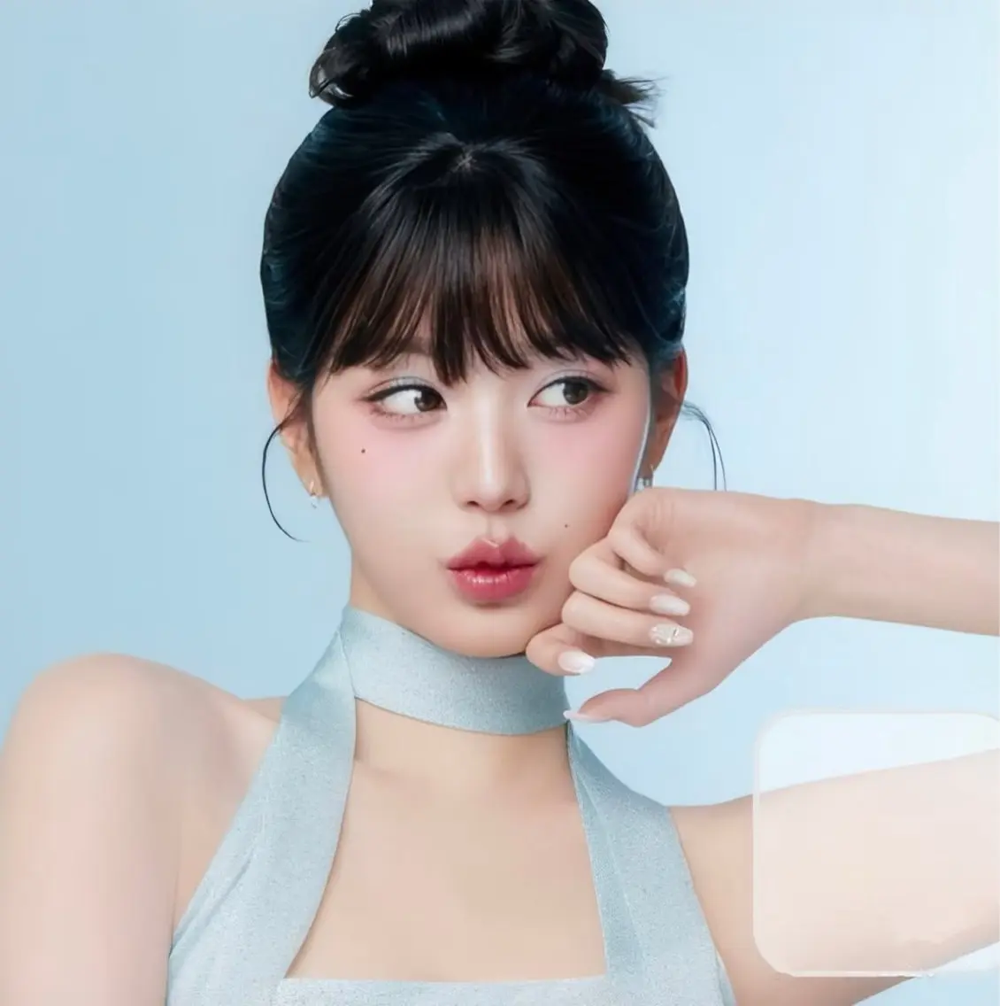 💖💖韓国風上まつ毛パーマ +下マツエク【化粧が必要ないかも!】¥6000限定価額 束間コーティング仕上の写真