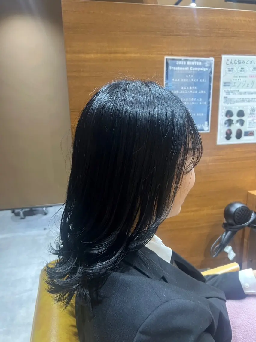 【minimo限定】暗めツヤカラー🤍➕さらツヤトリートメント✨（ワンカラー／ブリーチなし）の写真