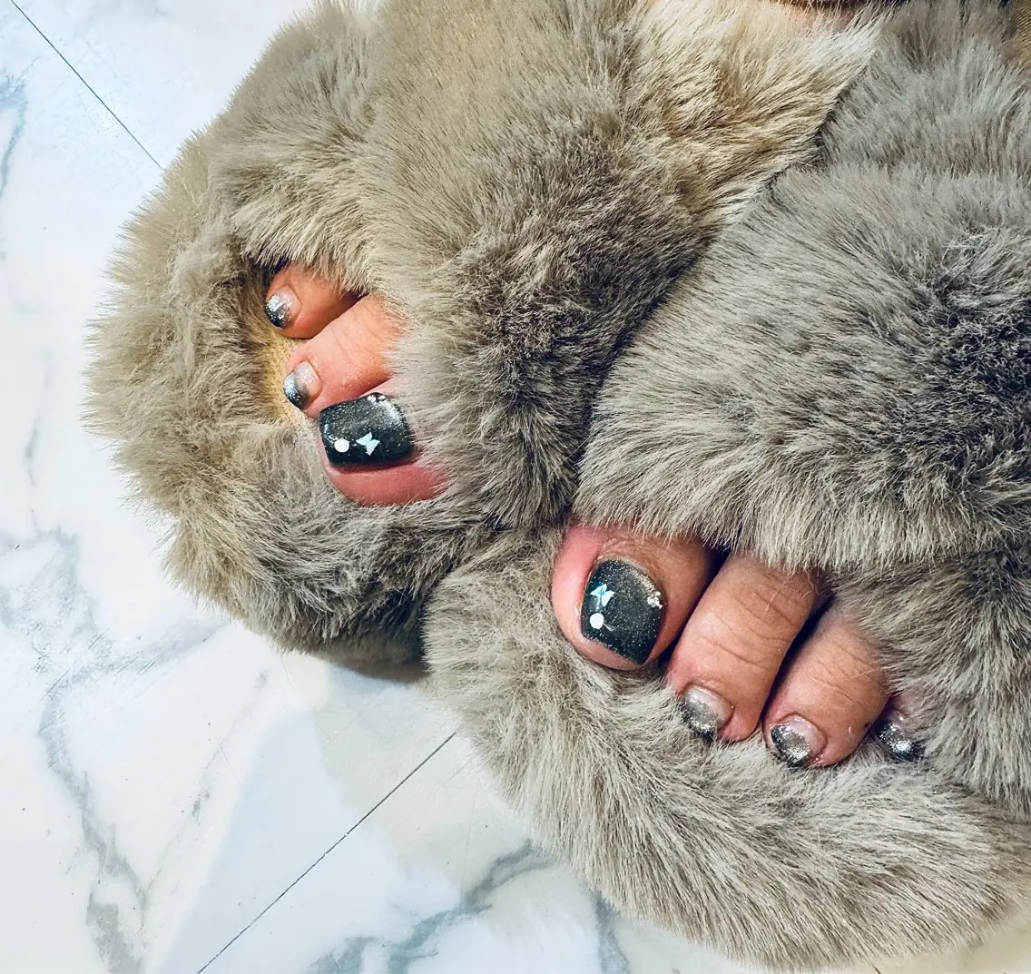ネイル フットネイル ジェルネイル マグネットネイル メンズネイル フットネイル MIMnail メンズネイリストのネイルデザイン