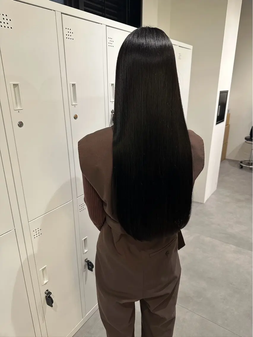 ロング 縮毛矯正 縮毛矯正 カラーモデル募集/ 小山栞のヘアスタイル