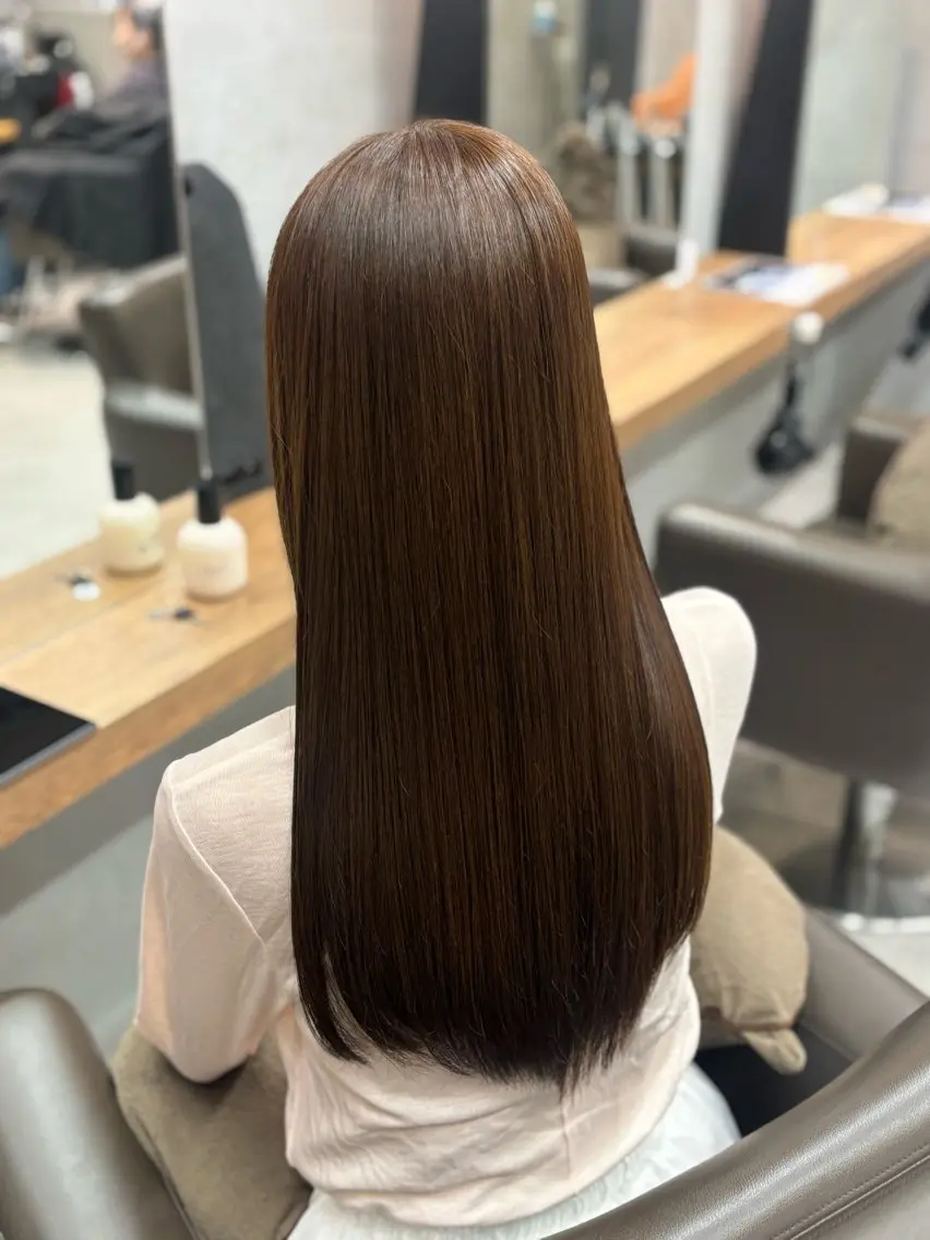 ロング カラー ベージュカラー ヘアカラー トリートメント girly上品ヘア 🎀/ベージュikuのヘアスタイル