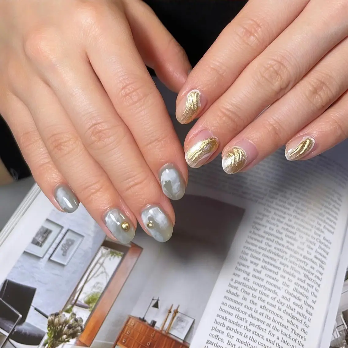 ネイル ニュアンスネイル Lofinails ちひろのネイルデザイン