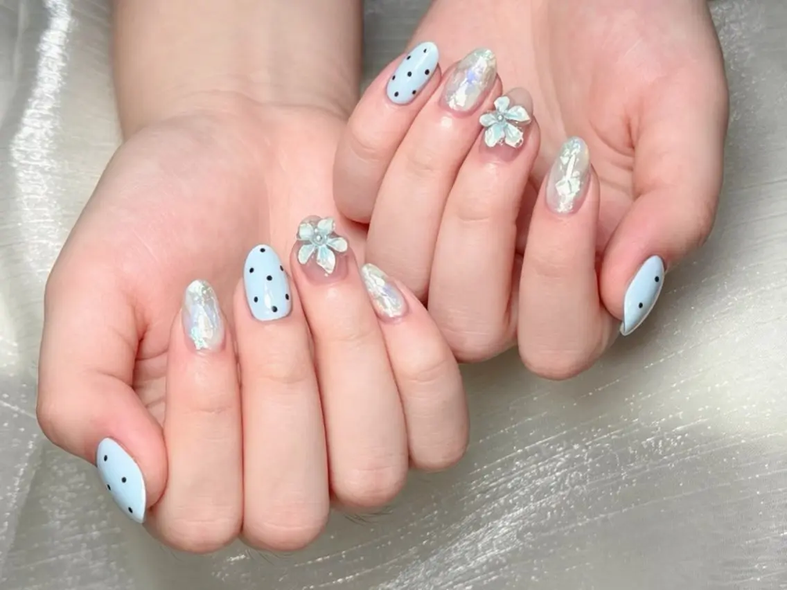 メンズ ネイル メンズ韓国風 オーロラネイル チークネイル 長さ出し フレンチネイル ハンドネイル NEW NAIL 池袋のネイルデザイン