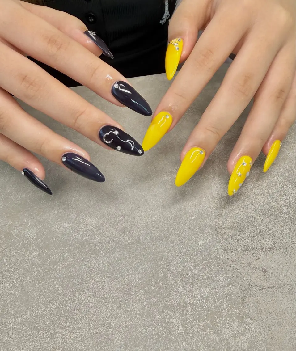 ネイル ロングネイル ワンカラーネイル ハンドネイル nailroom amyのネイルデザイン