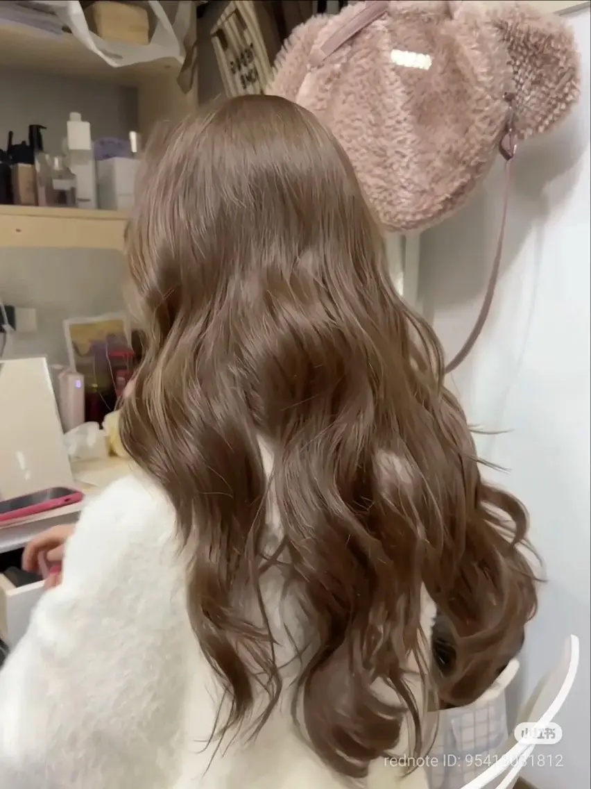 ロング カラー カット ヘアカラー トリートメント ヘッドスパ ヘアセット 🥯縮毛/レイヤー/ ベージュヘア🥯のヘアスタイル