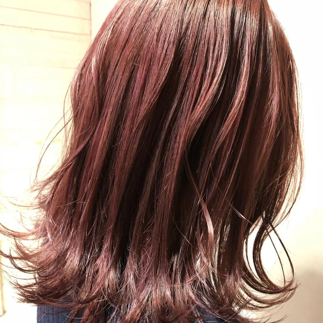 ミディアム カラー ピンクカラー カラー職人 なかもと たつひろのヘアスタイル