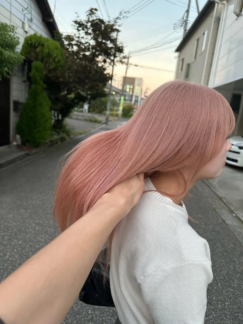 セミロング ヘアカラー 🍀ブリーチ屋さん/ ダブルカラー・あずみのヘアスタイル