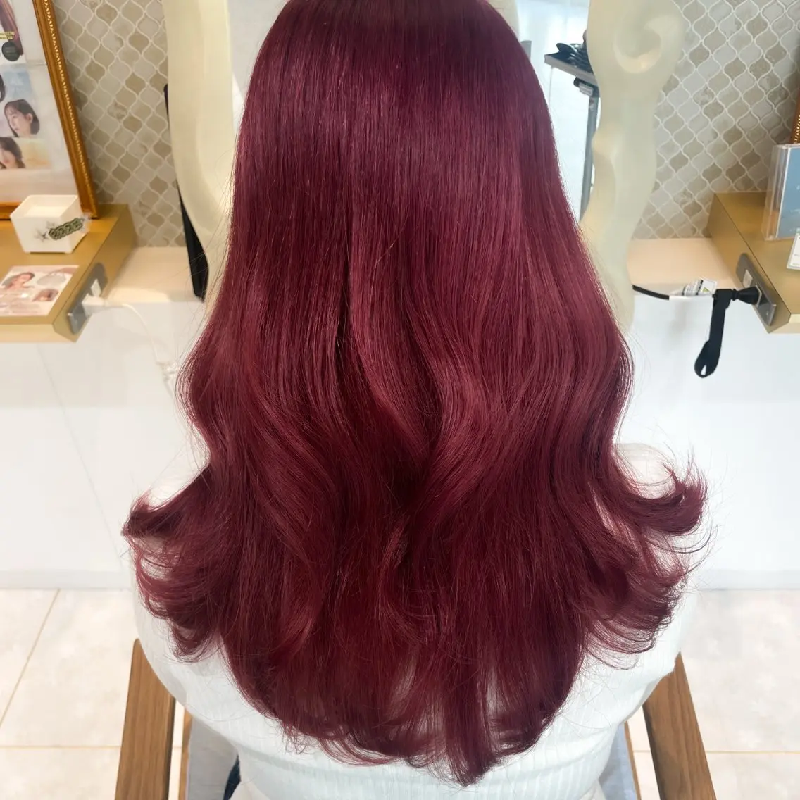 ロング カット ヘアカラー 似合わせヘア🤍 面田法子のヘアスタイル