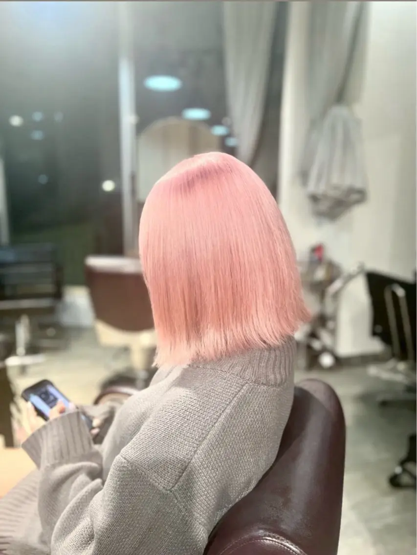 ミディアム カラー 🎀ハイトーン・艶 カラー HANA🎀のヘアスタイル