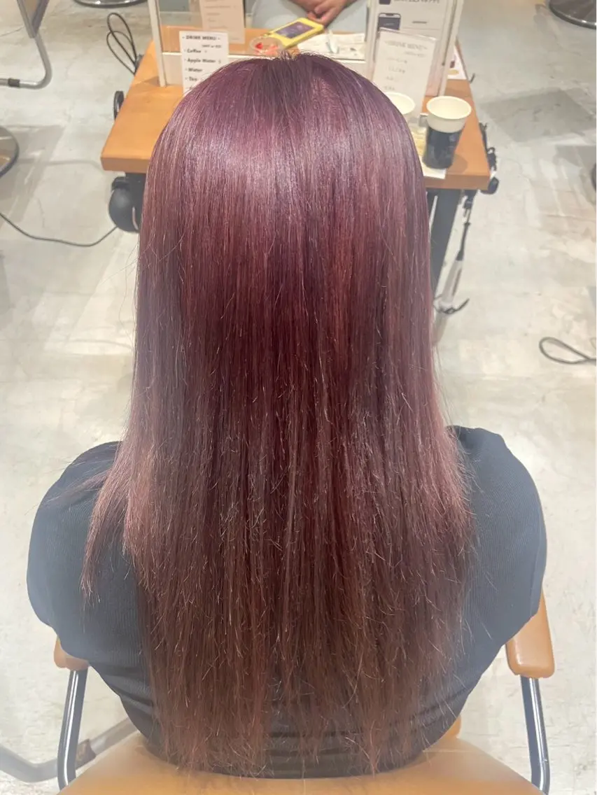 ロング カラー ラベンダーカラー ピンクカラー ピンクラベンダー 💋ギャル髪💋 かづき💖のヘアスタイル
