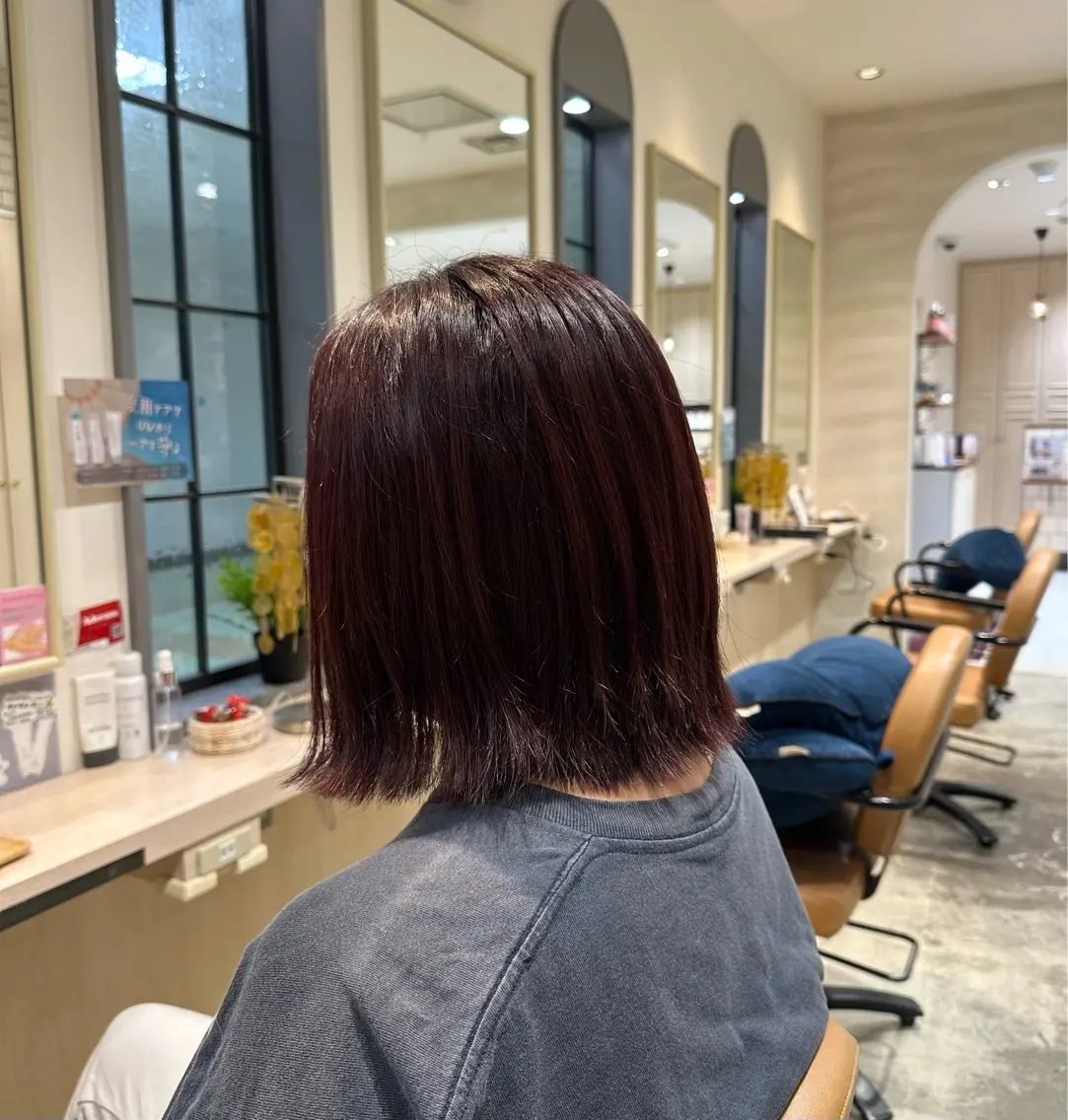 ショート カラー カット ヘアカラー トリートメント 林部 りおのヘアスタイル