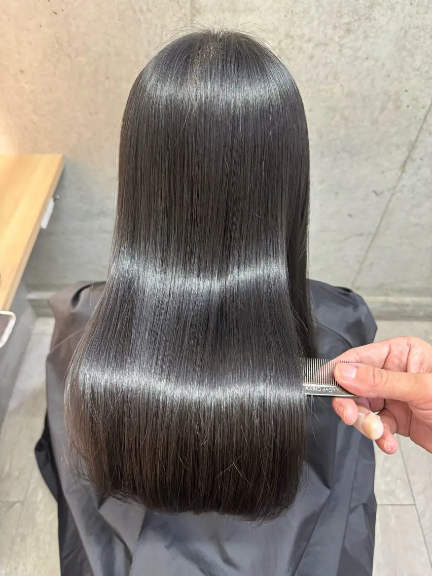 ロング ヘアカラー トリートメント 青木 啓輔のヘアスタイル