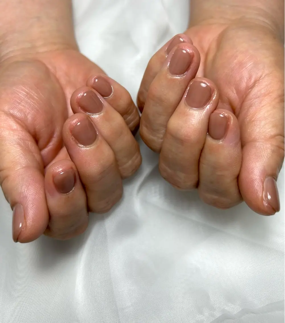 ネイル ワンカラーネイル ショートネイル nail salon Cotonのネイルデザイン