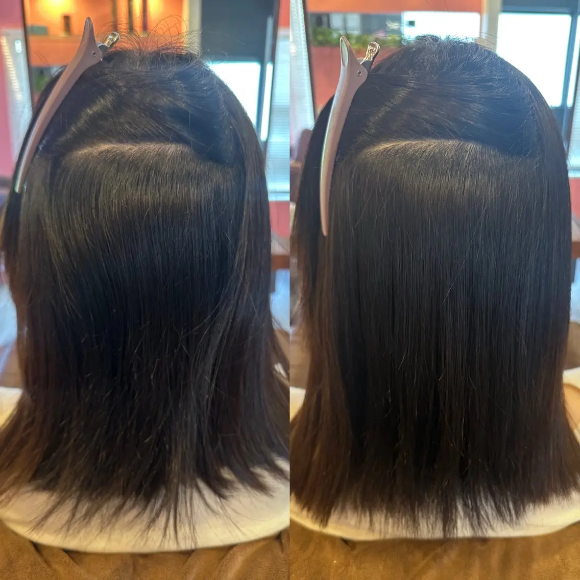 ミディアム 縮毛矯正 安達 望のヘアスタイル