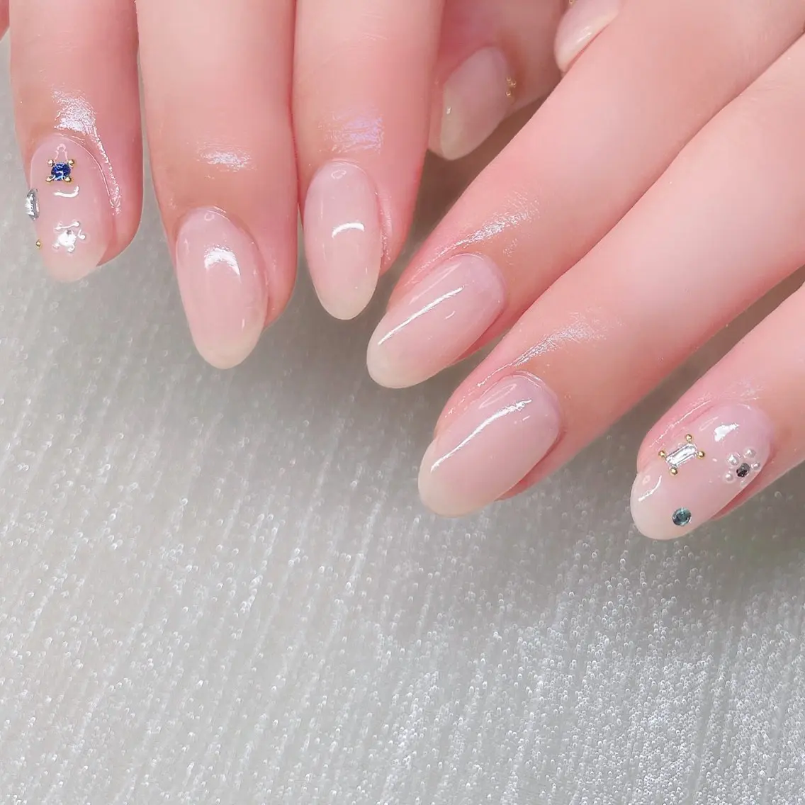 ネイル 長さ出し ハンドネイル Nailist suzuのネイルデザイン