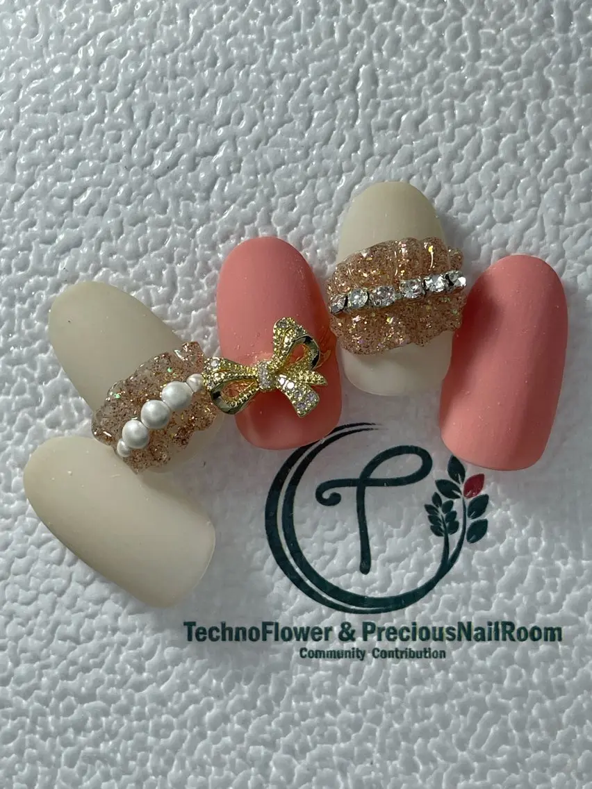 ネイル フラワーネイル precious nail roomのネイルデザイン