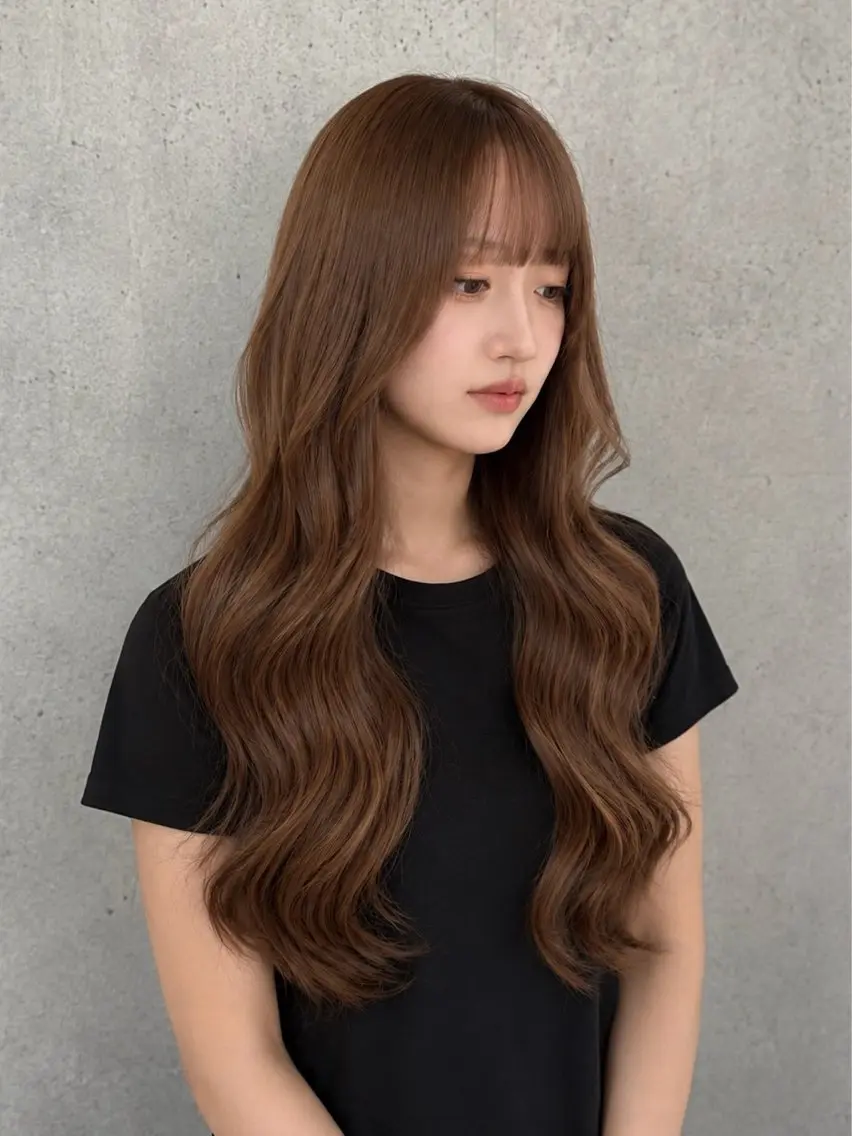 ロング カラー ヘアカラー トリートメント trinity KOHARUのヘアスタイル