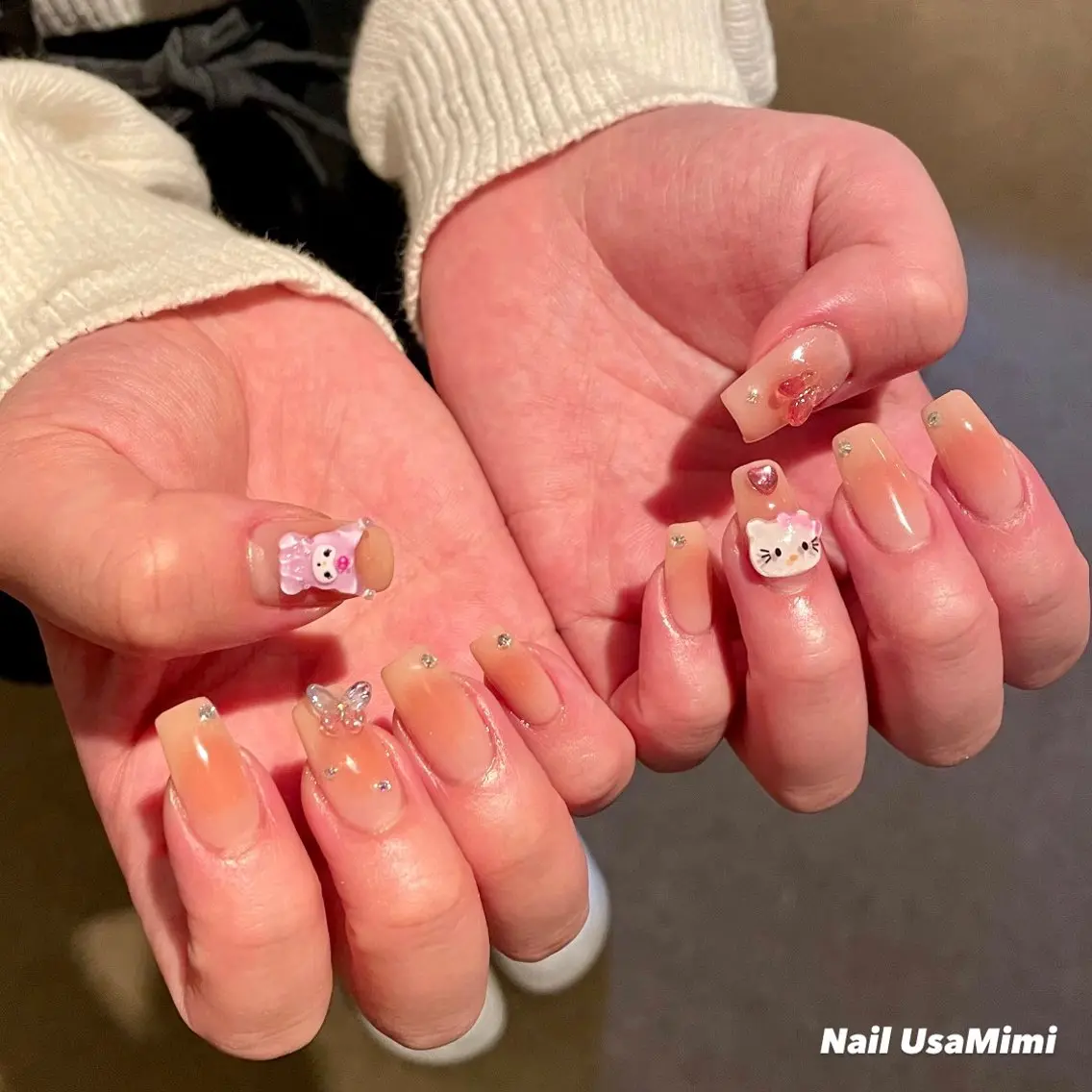 ネイル チークネイル 本町ネイルNail UsaMimiのネイルデザイン