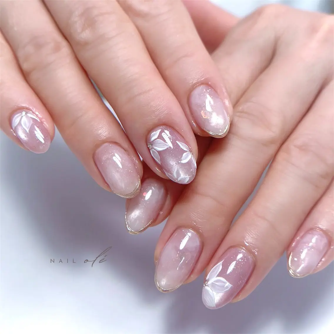 ネイル フラワーネイル マグネットネイル ハンドネイル NAIL oleのネイルデザイン