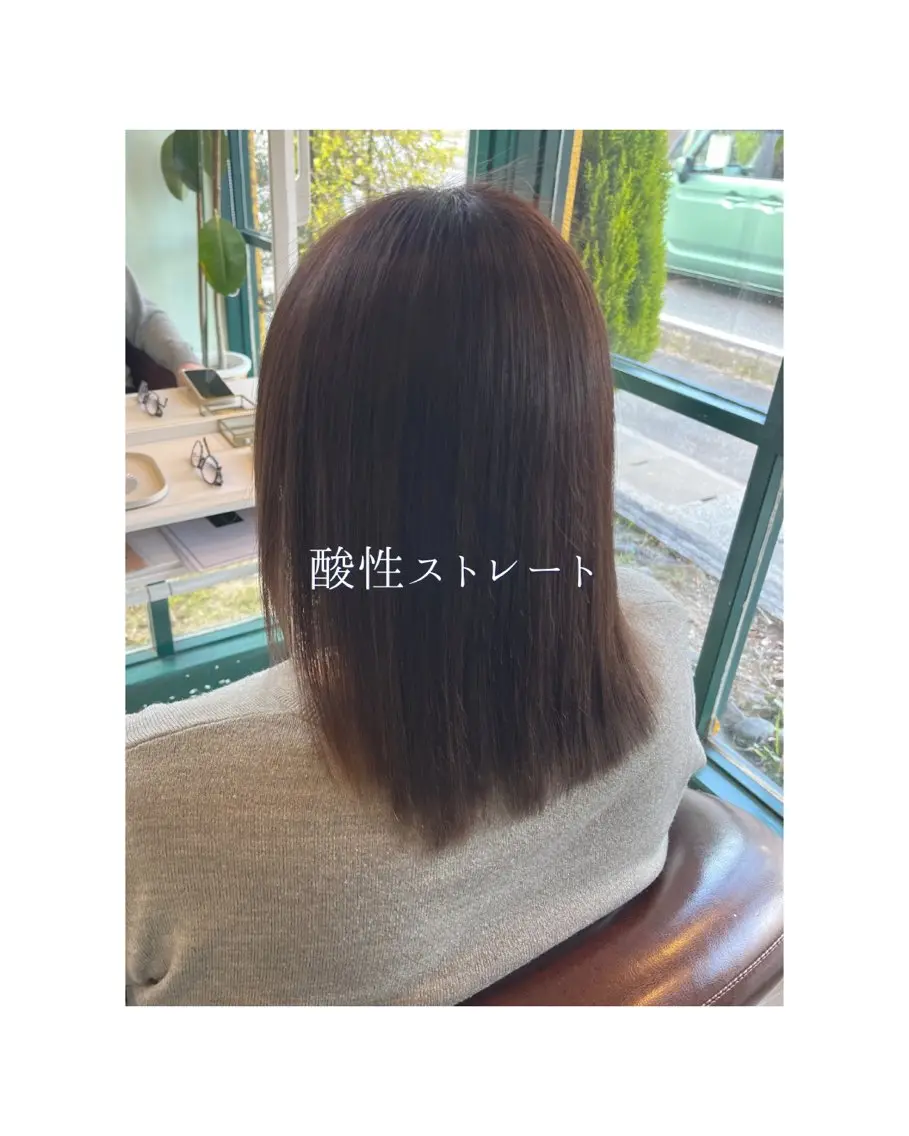 ミディアム 学生 酸性ストレート yuki/白髪ぼかし /ショート特化のヘアスタイル