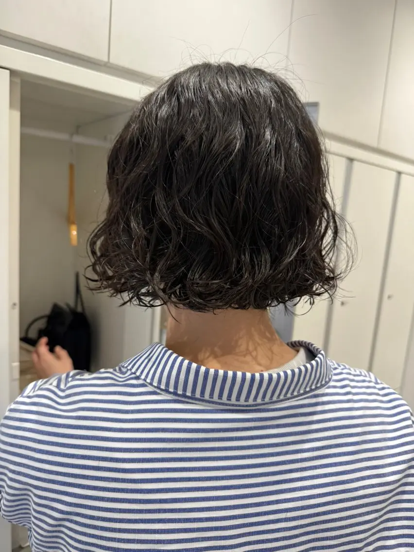 ショート カット パーマ 内田 涼風のヘアスタイル