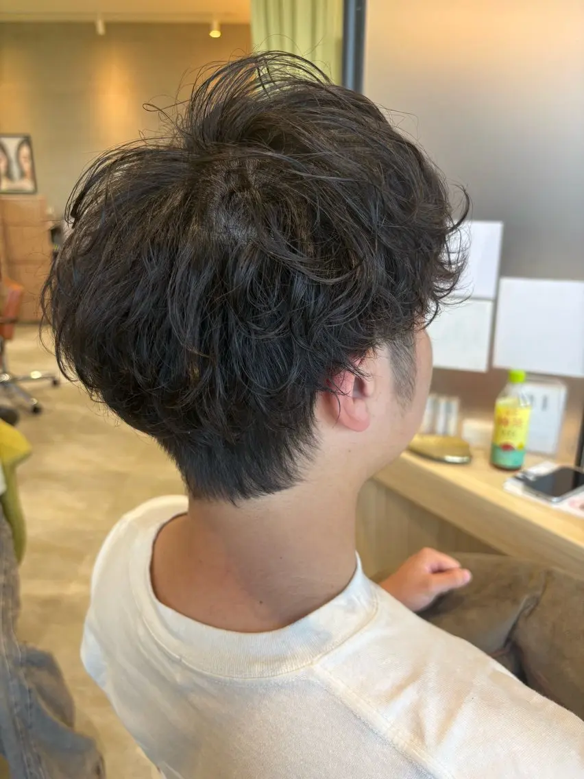 パーマ メンズ メンズパーマ タナサワ ナツミのヘアスタイル