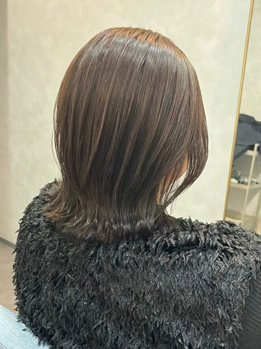 ミディアム カット ヘアカラー 堀井 政輝のヘアスタイル