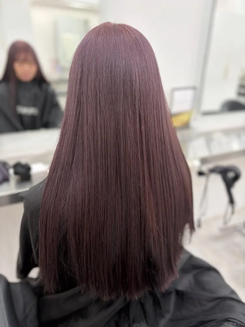 ロング ヘアカラー ヘアセット 艶髪ハイトーンカラー 渋谷🎀ririkaのヘアスタイル