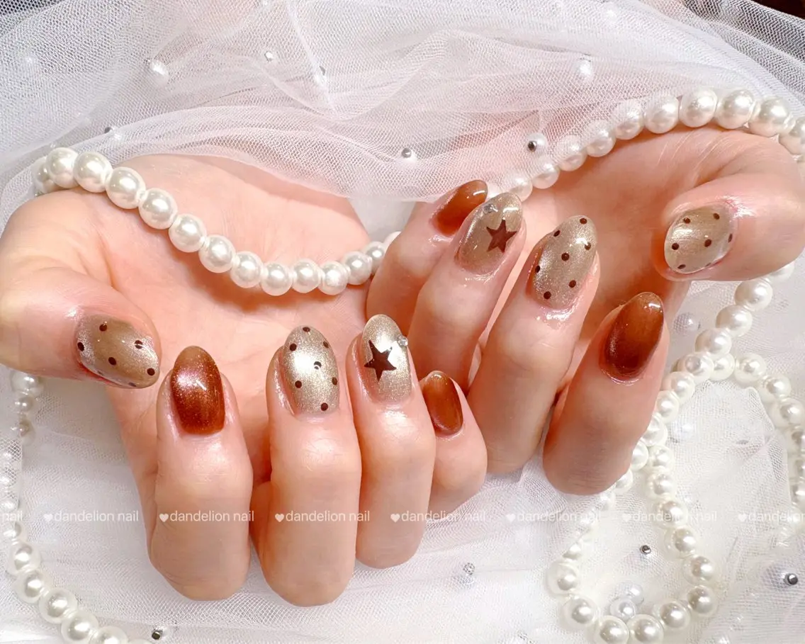 ネイル アートネイル ワンホンネイル ハンドネイル dandelion nail北千住のネイルデザイン
