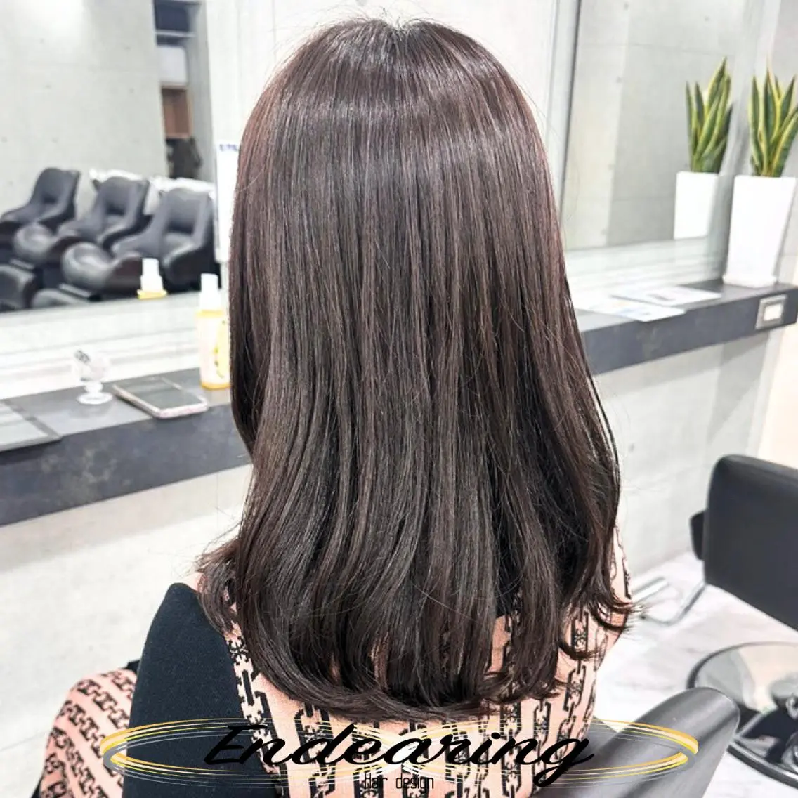 セミロング レイヤーカット ローレイヤー 小顔カット トリートメント カット トリートメント 柳田 怜那/銀座 Endearingのヘアスタイル