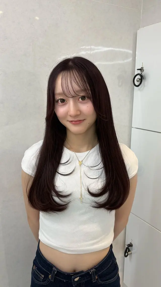 ロング カット ヘアカラー 【ALEAP】 coconaのヘアスタイル