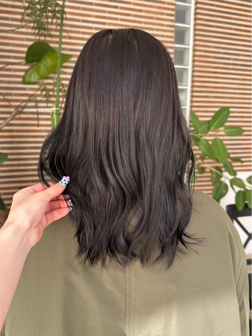 セミロング ヘアカラー Daisy🎀【福岡 美容室】chiakiのヘアスタイル