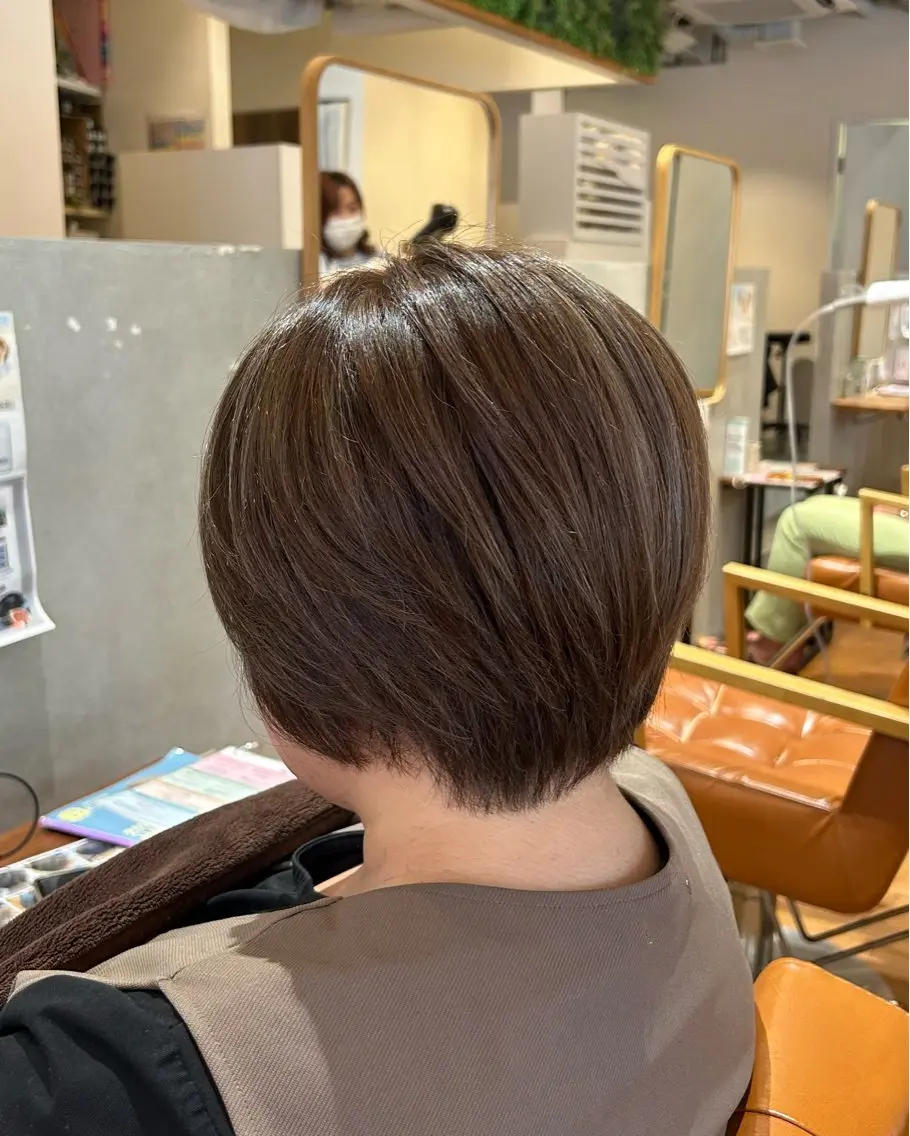 ショート ハイライト ショートヘア 櫻井 優希のヘアスタイル